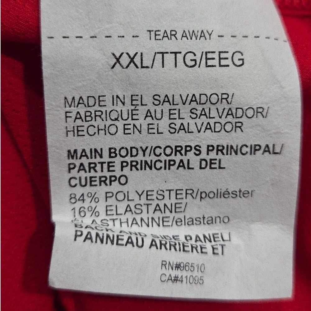 Under Armour HeatGear Mens‎ Compression Shirt XXL Red Long Sleeve Athletic NWT - Picture 11 of 12